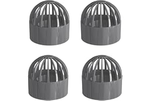 2 Pcs Plastic PVC Breathable Fish Tank Drainage Net Cover, Dia 20 25 32 40 50MM for Water Supply, Waters Inlet Filtration Aqu