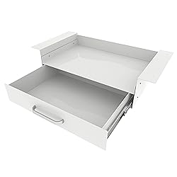 GOME White Under Desk Drawer Storage with