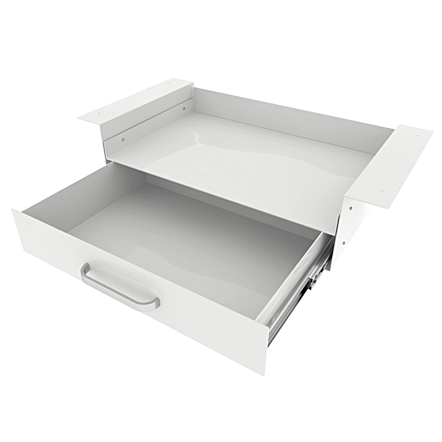 GOME White Under Desk Drawer Storage with