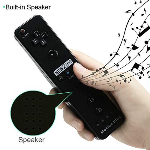 ChamZA Built-in Motion Plus 2 in 1 Wireless Remote Controller Gamepad for Wii/Wii U (Sky Blue)