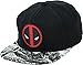 Marvel Deadpool Logo Sublimated Bill Snapback Hat Black
