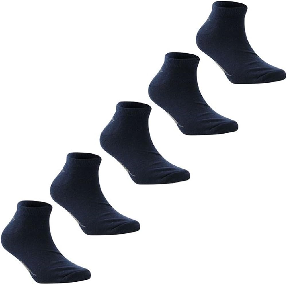 Slazenger 5 Pack Trainer Ankle Socks Navy Mens Size 711 Amazon.co.uk