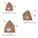 Amakunft Egyptian Pyramids Resin Aquarium Ornament, Reptile Shrimp Fish Hideouts Hiding Cave Fish Tank Landscaping Ornament (3 Packs)