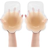 Shintrend Breast Lift Pasties Nipple Cover: 5.1inch Silicone Strapless Sticky Bra for Women Reusable