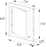 Awenta 200 x 200 mm Plastic Access Panel White Flush Door view 6