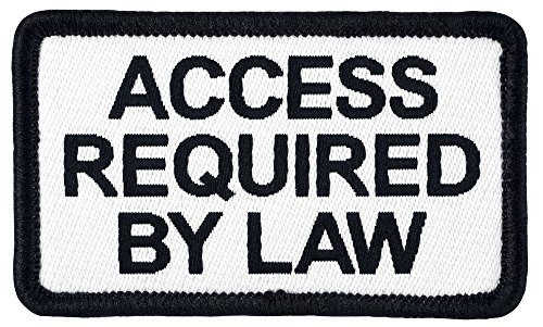 Small ACCESS REQUIRED BY LAW Service Dog Woven Patch - 2.5