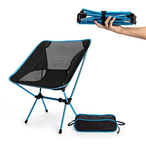 Ssking Lightweight Folding Camping Chair, Portable Backpack Compact Chairs with Bag for Hiking Picnic Beach Fishing Outdoor Festival