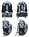 Tilami Anti-wear Compressive Roller Book Bag Luggage Backpack with Wheels Oversized Load 18 Inch for Laptop (Deep Sea)