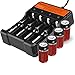 EaseBuy 4 Pack CR123A Rechargeable Batteries 3.7V 700mAH RCR123A Lithium ion Camera Batteries Charger Compatible Arlo Cameras, Led Flashlight, Security System