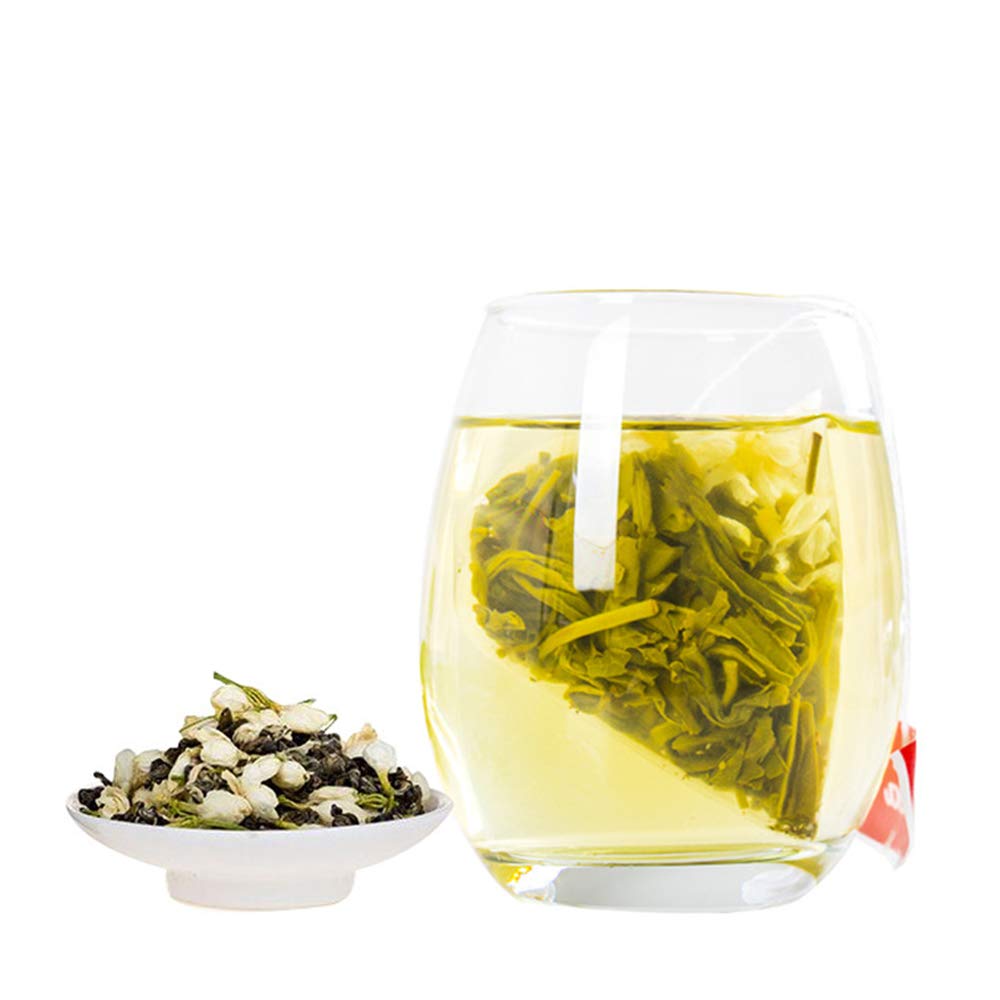 Yan Hou Tang - Organic Taiwanese Jasmine Green Tea bags - 50 Counts Flower Flavor Taste Sugar Free Loose Spice Leaf for Detox Weight Loss relaxation and stress reduction relief SGS FDA Verified