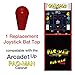 RetroArcade.us ra-js-topball-1up-kit-6 arcade1up pac-Man, Galaga, Rampage, Street Fighter, Pacman, Jamma, mame, Joystick bat top Handles, New