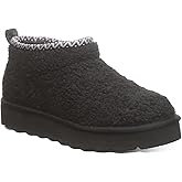 BEARPAW Women's Snuggle Daphne Deco Black Size 8 | Women's Ankle Boot | Slip On Boot | Comfortable Winter Boot
