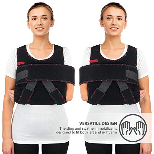ORTONYX Arm Sling Shoulder Immobilizer Brace Adjustable Rotator Cuff