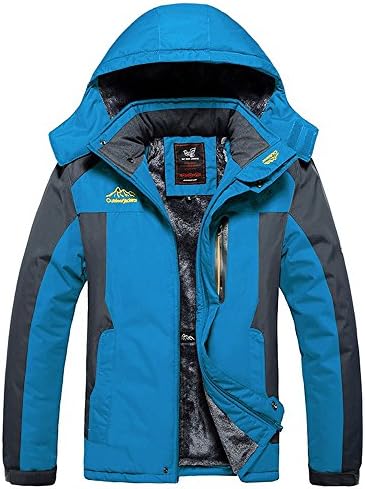 Mens Ski Jacket Winter Coats Waterproof Insulated Windproof Winter Rain Coat