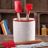 The Pioneer Woman Flea Market 4-Piece Utensil Set With Crock Holder