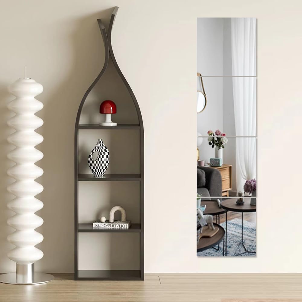 Large Full Length Acrylic Mirror - Shatterproof, Wall-Mounted, Full Body Mirror for Bathroom, Baby Room, Living Room, Entryway, Bedroom Decor