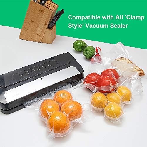 Atsamfr Vakuumierer Lebensmittelbeutel mit BPA-frei, robust, ideal für Vakuum-Aufbewahrung oder Sous-Vide-Kochen (100… – Bild 3
