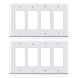 ELEGRP 4-Gang Decorative Wall Plates, Mid-Size