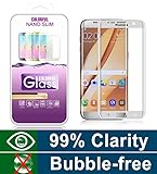 Galaxy S7 Edge Screen Protector，(Full Screen Coverage)Ultra Tempered Glass Anti-Scratch Shield Max Clarity Touch Accuracy Screen Protector by StarryBay (s7-edge-silver)