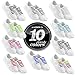 Diagonal One No Tie Shoelaces – 2 Pack. Slip On Tieless Elastic Silicone Shoe Laces for Kids, Adults & Seniors. Best for Sneakers and Casual Footwear
