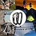 L-Rover Ultra Sturdy Twist Lock Climbing Carabiner Clips, Auto Locking and Heavy Duty Caribeaners, x2/24kN/5400-pound Rating for Hammocks, Rappelling,Working Safely at Height,Camping,Large Size