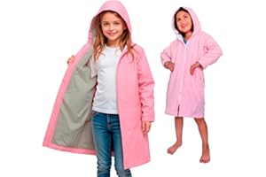 MACAR Waterproof Swim Parka with Fleece Lining – Ideal for Poolside & Outdoor Activities