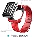Apple Watch Case, i-Blason Rugged Protective Case with Strap Bands for Apple Watch / Watch Sport / Watch Edition 2015 Release 2015 (38 mm, Red)