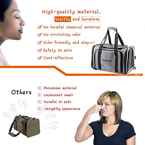 Odie Tom Pet Carrier for Dogs & Cats Airline Approved Expandable