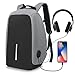 PORUARY Business Laptop Backpack Fit Under 17 Inch Laptop Anti Theft Backpack with USB Charging Port Lightweight College Students Book Bag Water Resistant Computer Work Bag for men Notebook Macbook