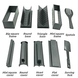 WITBASS 10 Pieces DIY Home Sushi Making tool Kit