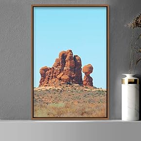 signwin Framed Canvas Gathered Rocks Global Landscape Mountain...