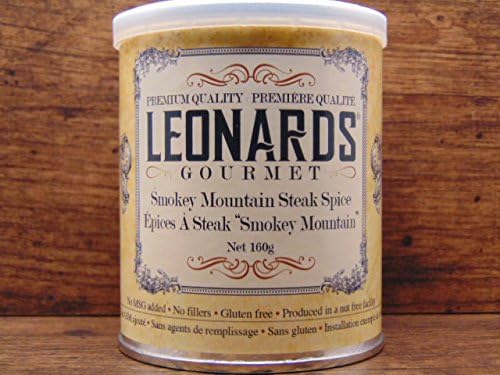 Leonards Gourmet Smokey Mountain Steak Spice, Gluten Free, Nut Free Facility, 160g