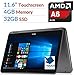 Newest Dell Inspiron 3000 2-in-1 Convertible Laptop PC/Tablet, 11.6 LED-Backlit Touchscreen, 7th Gen AMD A6-9220e 2.5GHz Processor, 4GB DDR4, 32GB SSD, Bluetooth, Wifi, MaxxAudio, Windows 10