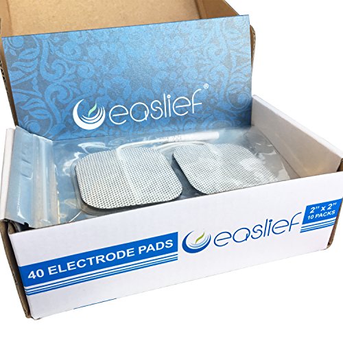 Buy EASLIEF Premium Electrode Pads, 2x2 inches 40PCS Box Design