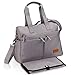 Momies Designer Diaper Bag - Large, Spacious Baby Bag Purse with Internal and External Storage Pockets - Fashionable Design Great for Both Men and Women Cotton Twill, Waterproof Design