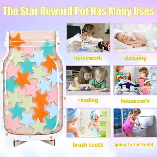 Reward Jar Star, Custom Reward Jar for Classroom Board