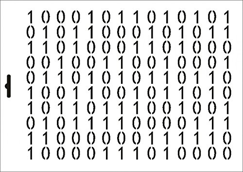 UMR-Design W-346 Binary Textil- / wallstencil Size A4