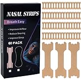 QUANROL Nasal Strips for Snoring, 60pcs Nose Strips for Breathing, Extra Strength Nasal Strips for Sleeping, Black