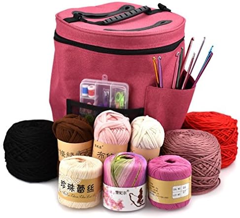 Cinhent Bag 1PC Oxford Cloth Bag Lightweight Portable Yarn Crochet Thread Mesh Storage Bag Organizer Tote,Home Practical, Tidy Up Messy Room Boxes (XL)
