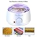 Waxing Kit Hot Wax Warmer kit with 4 Flavors Hard Pearl Beans, Painless Hair Removal Wax heater Machine for Women Men's Body Brazilian Gigi Ear Nose Leg at Home with 10 Applicator Sticks 2 Mask Stick