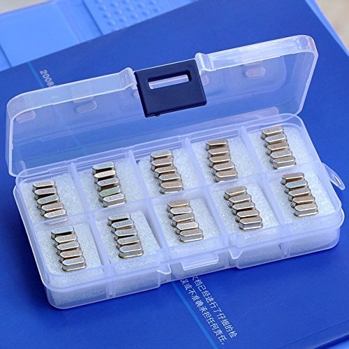 Electronics-Salon Quartz Crystal Resonator Assortment Kit. 10 values each 5pcs: 4 MHz, 4.096 MHz, 6 MHz, 8 MHz, 10 MHz, 11.0592 MHz, 12 MHz, 16 MHz, 20 MHz, 24 MHz. Oscillator.