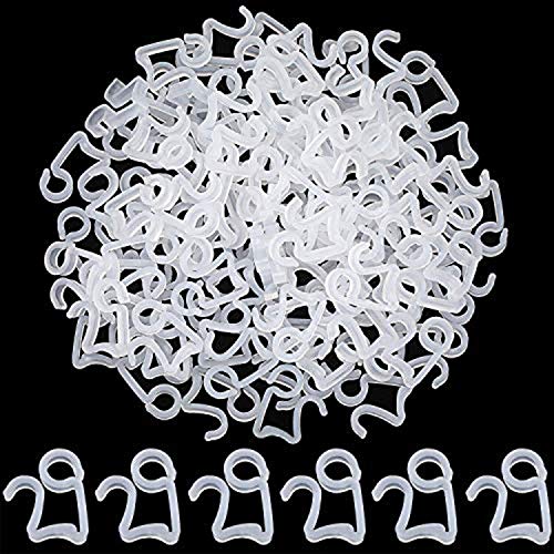 JoGoi 100pcs Gutter Hanging Hooks/Clips for Christmas Xmas String Lights Outdoor
