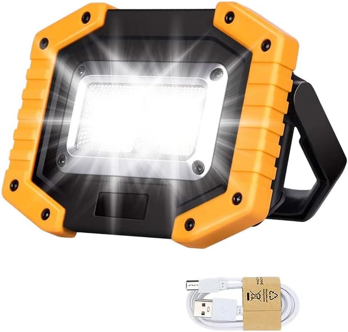 Edasion 30W LED Work Light Rechargeable COB Floodlight 2000LM USB Waterproof