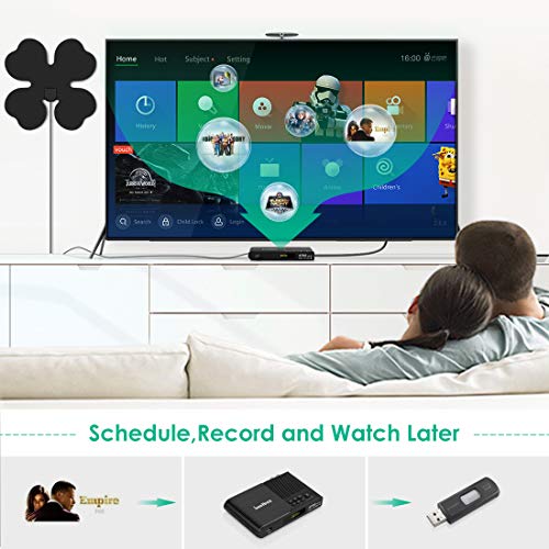Digital Converter Box for Analog TV, HDTV Set Top Box for HD 1080P, ATSC Tuner with Record and Pause Live TV, USB Multimedia Playback (2019 Update Version)