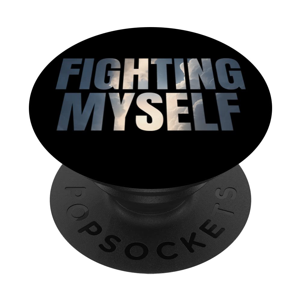 Fighting Myself Depression PopSockets Swappable PopGrip