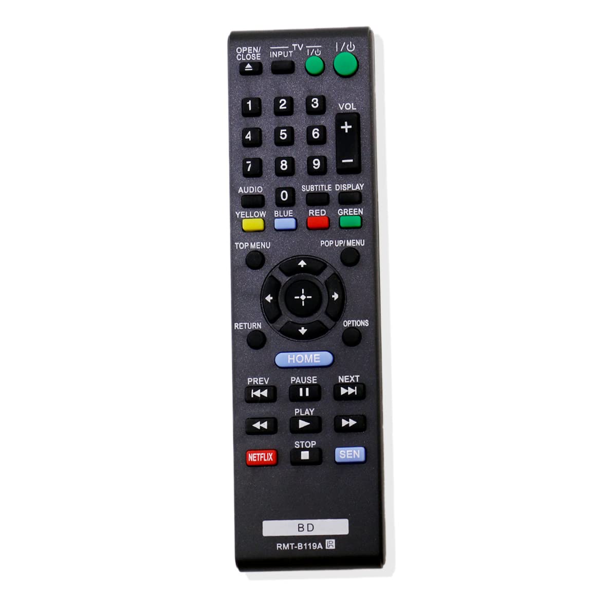 AULCMEET RMT-B119A Replacement Remote Control Compatible with Sony 4K CD/DVD Dis Blu-Ray Player BDP-BX39 BDPBX510 BDP-BX510 BDPS1100 BDP-S1100 BDPS2100 BDPS590WM BDPS3100BF BDPS5100 BDPS5100BM