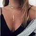 Jovono Necklace Choker with Alloy Sequin Gold Clavicle Necklace For Women and girls