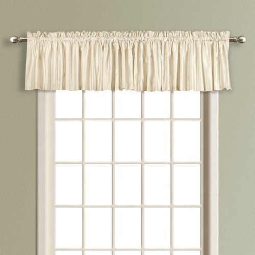 United Curtain Anna Straight Valance, 54 by 16-Inch, Natural - Thumbnail 2