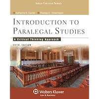 Introduction to Paralegal Studies: A Critical Thinking Approach, Fifth Edition (Aspen College)