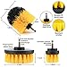8 Pieces Drill Brush Attachment Set - Mikikin Scrub Brush Power Scrubber Drill Brush Kit Scouring Pad All Purpose Cleaning Kit for Bathroom, Toilet, Grout, Floor, Tub, Shower, Tile, Auto, Kitchen
